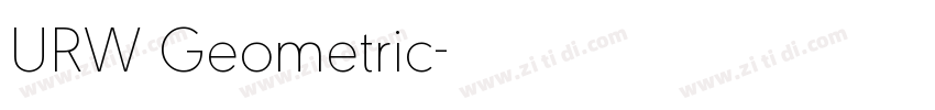 URW Geometric字体转换